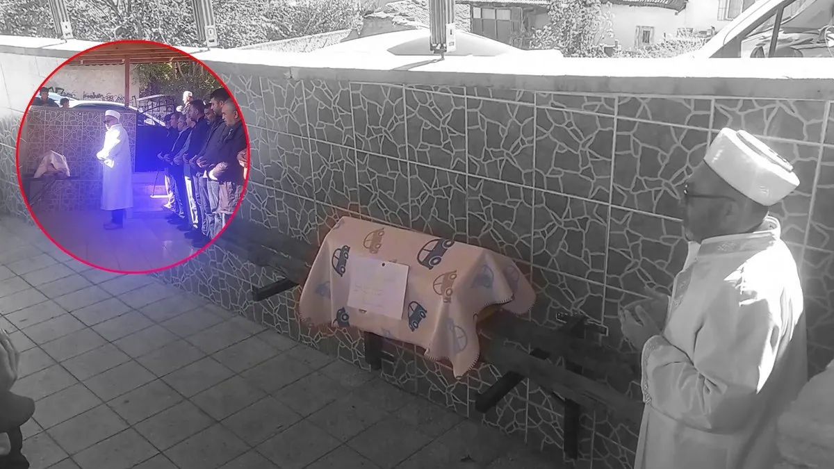 7 aylık minik Yusuf’a acı veda: Tabutuna örtülen battaniye yürekleri yaktı!